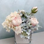 Hydrangea, Hamptons Style Silk Flower Arrangement in Vase set photo review