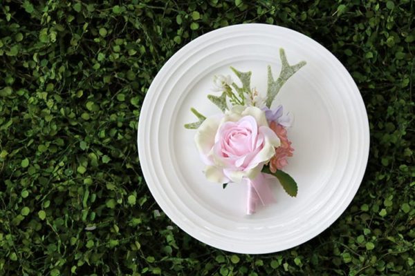 Pink Roses, Wild Blooms Greenery Buttonholes, Corsages - Image 20