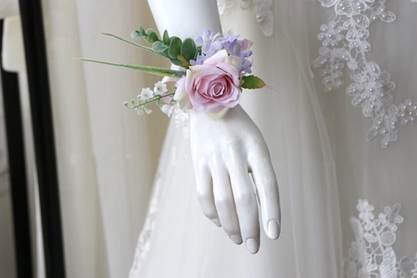 Pink Roses, Wild Blooms Greenery Buttonholes, Corsages - Image 5