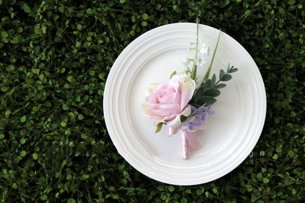 Pink Roses, Wild Blooms Greenery Buttonholes, Corsages - Image 24