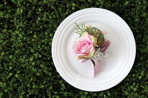 Pink Roses, Wild Blooms Greenery Buttonholes, Corsages - Image 23