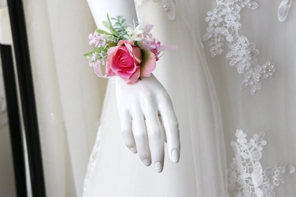 Pink Roses, Wild Blooms Greenery Buttonholes, Corsages - Image 14