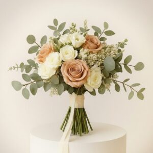 Rustic Blush Cream Bridal Bouquet
