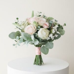 Light Champagne Artificial Bridal Bouquets