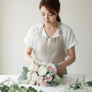 Add Extra Silk Flowers/ Leaves to Bridal Bouquet
