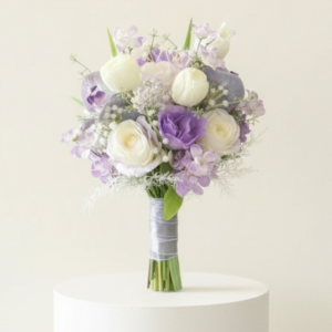 Lavender & Ivory Orchid Bridal Bouquet